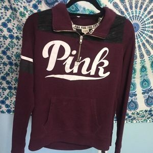 Pink Victoria Secret Zip-Up Sweatshirt